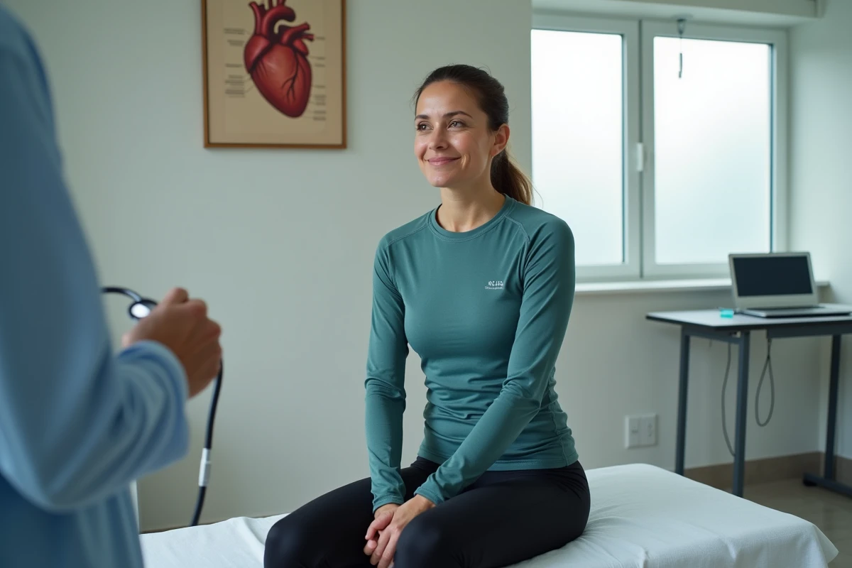 Traileuse en consultation médicale pour obtenir son certificat médical avant la Diagonale des Fous 2026